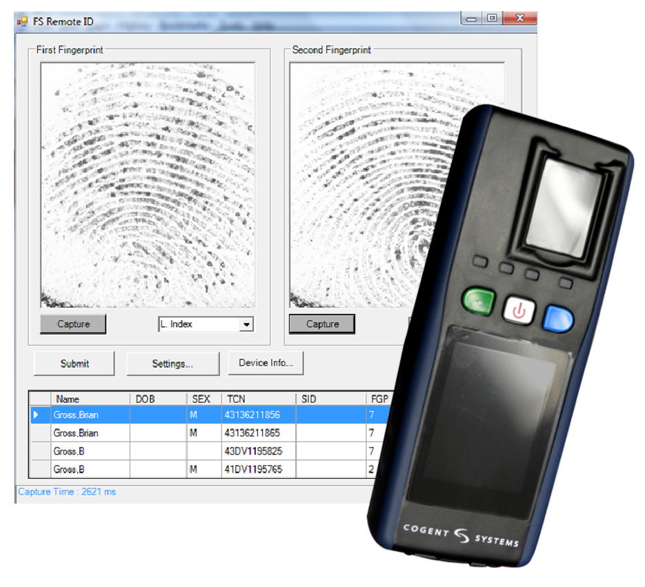 Mobile ID unit and IDMS Software 